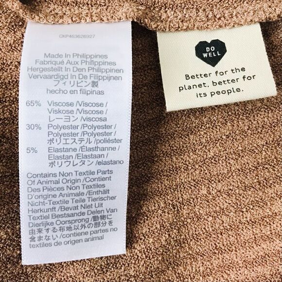 New! Madewell MWL Ribbed Sweater Henley Shell Button Crop Tank Top - Picture 6 of 7